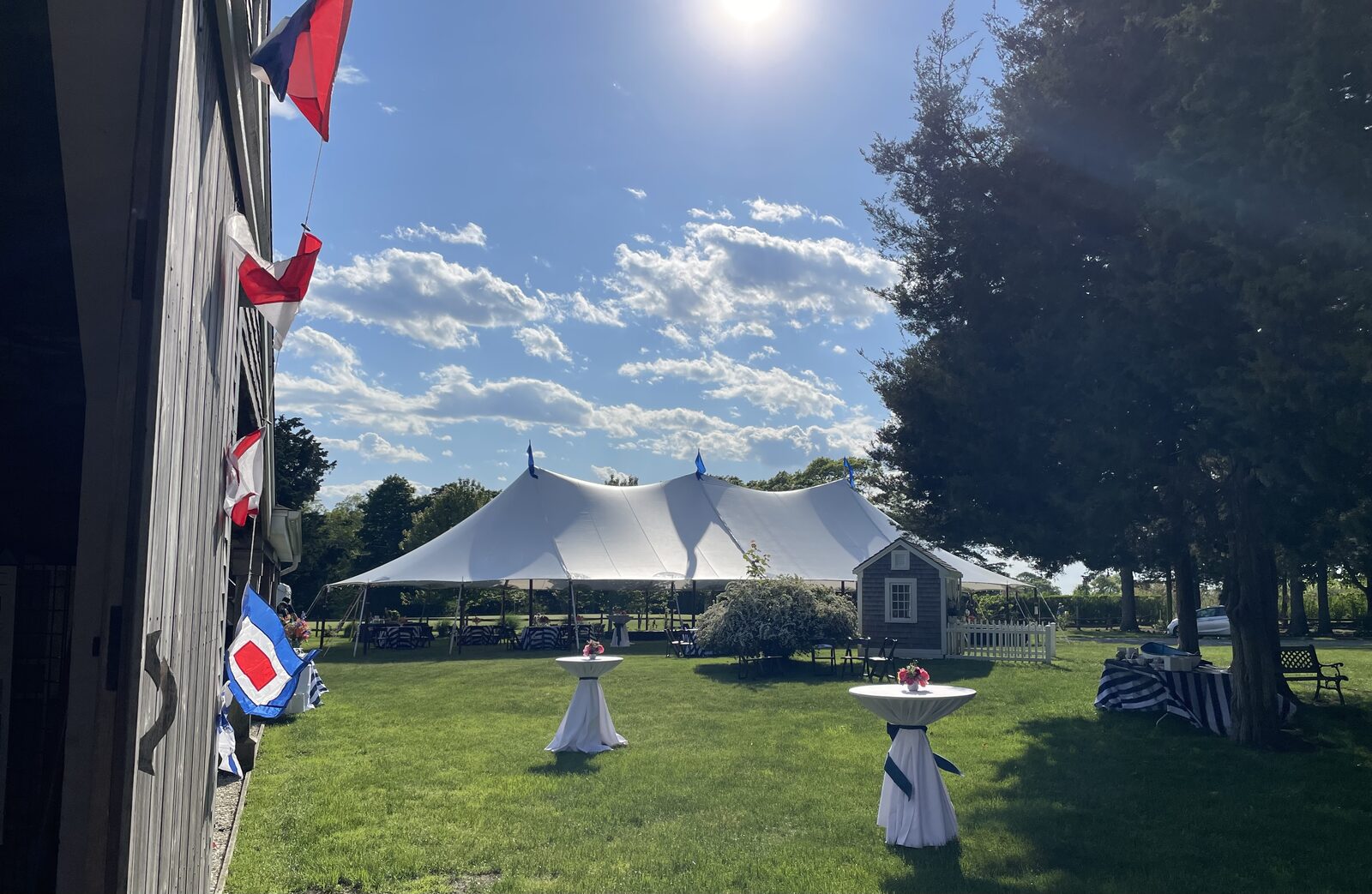 Tented area